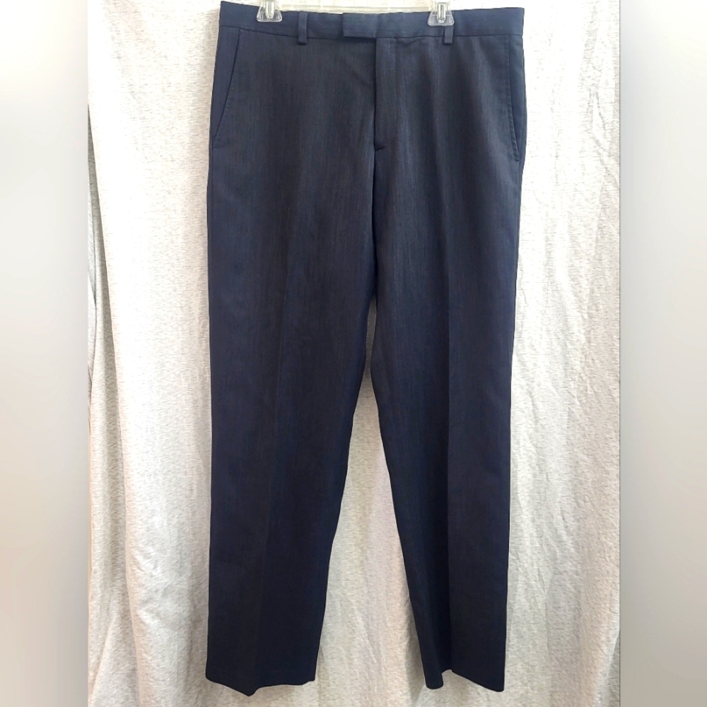 Kenneth Cole Reaction Men's Black Textured Dress Suit Pants WPL 386 Size 36x32